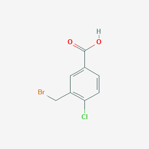 molecular formula C8H6BrClO2 B1372976 3-(Bromomethyl)-4-chlorobenzoic acid CAS No. 1187237-82-6