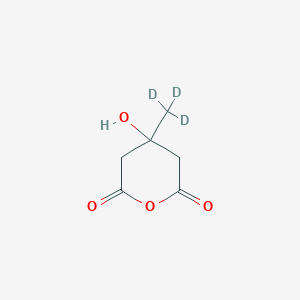 molecular formula C6H8O4 B137298 3-Hydroxy-3-methylglutaric-d3 Anhydride CAS No. 115135-38-1