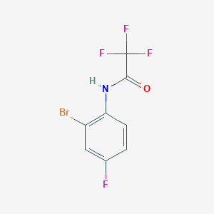 molecular formula C8H4BrF4NO B1372982 N-(2-bromo-4-fluorophenyl)-2,2,2-trifluoroacetamide CAS No. 851010-92-9