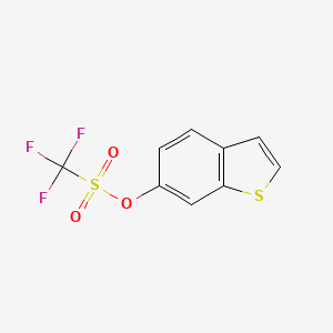 molecular formula C9H5F3O3S2 B1372984 Benzo[b]thiophen-6-yl trifluoromethanesulfonate CAS No. 877264-48-7