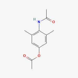 molecular formula C12H15NO3 B13729861 Acetamide, N-(4-(acetyloxy)-2,6-dimethylphenyl)- CAS No. 33098-86-1