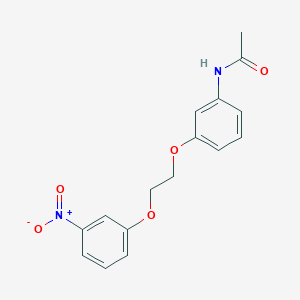 molecular formula C16H16N2O5 B13729899 Acetamide, N-[3-[2-(3-nitrophenoxy)ethoxy]phenyl]- CAS No. 19157-66-5