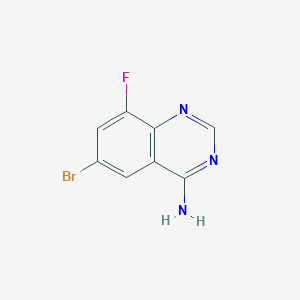 molecular formula C8H5BrFN3 B1372991 6-Bromo-8-fluoroquinazolin-4-amine CAS No. 1379357-13-7