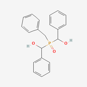 molecular formula C21H21O3P B13729926 alpha,alpha'-((Phenylmethyl)phosphinylidene)bis(benzenemethanol) CAS No. 36871-68-8