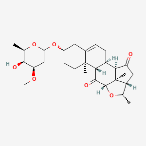 molecular formula C28H40O7 B13729988 Diginin CAS No. 467-53-8