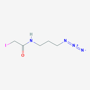 molecular formula C5H9IN4O B13729991 Iodoacetamide azide 