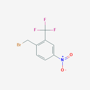 molecular formula C8H5BrF3NO2 B1373001 1-(Bromomethyl)-4-nitro-2-(trifluoromethyl)benzene CAS No. 694499-22-4