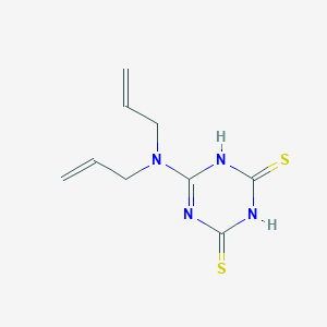 molecular formula C9H12N4S2 B13730011 6-Diallylamino-1,3,5-triazine-2,4-dithiol 