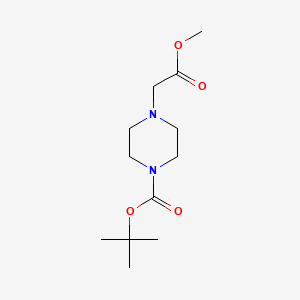 molecular formula C12H22N2O4 B1373003 Tert-butyl 4-(2-methoxy-2-oxoethyl)piperazine-1-carboxylate CAS No. 731810-20-1