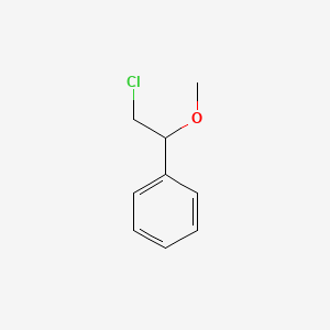 molecular formula C9H11ClO B13730037 (2-Chloro-1-methoxyethyl)benzene CAS No. 3898-26-8