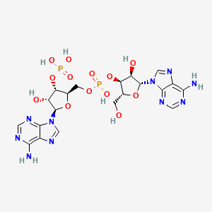 molecular formula C20H26N10O13P2 B13730041 Adenylyl-(3'-5')-adenosine 3'-monophosphate CAS No. 3536-89-8