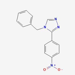 molecular formula C15H12N4O2 B1373009 4-benzyl-3-(4-nitrophenyl)-4H-1,2,4-triazole CAS No. 1212061-06-7