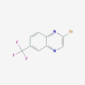 molecular formula C9H4BrF3N2 B1373015 2-Bromo-6-(trifluoromethyl)quinoxaline CAS No. 1240595-08-7