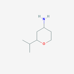 molecular formula C8H17NO B1373016 2-(Propan-2-yl)oxan-4-amine CAS No. 1159701-09-3