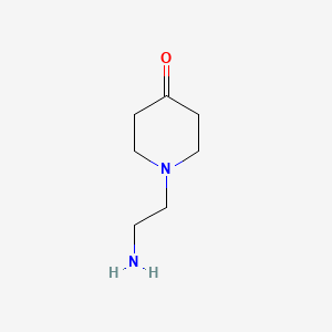 molecular formula C7H14N2O B1373022 1-(2-Aminoethyl)piperidin-4-one CAS No. 1196887-97-4