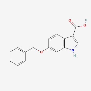 molecular formula C16H13NO3 B1373024 6-(benzyloxy)-1H-indole-3-carboxylic acid CAS No. 24370-74-9