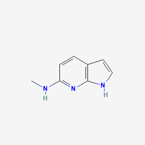 molecular formula C8H9N3 B1373027 N-methyl-1H-pyrrolo[2,3-b]pyridin-6-amine CAS No. 1018441-16-1