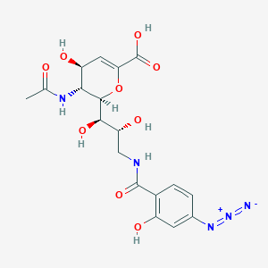 5-N-Acetyl-9-(4-azidosalicoylamido)-2-deoxy-2,3-didehydroneuraminic acid