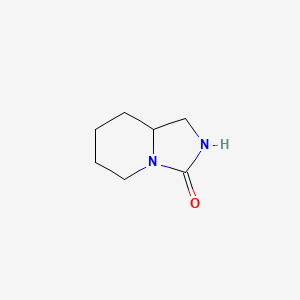 molecular formula C7H12N2O B1373034 Octahydroimidazolidino[1,5-a]pyridin-3-one CAS No. 76561-92-7