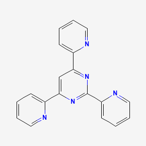 molecular formula C19H13N5 B13730495 2,4,6-Tris(2-pyridyl)pyrimidine 
