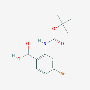 4-Bromo-2-{[(tert-butoxy)carbonyl]amino}benzoic acid