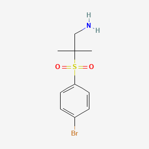 2-(4-Bromobenzenesulfonyl)-2-methylpropan-1-amine