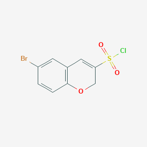 molecular formula C9H6BrClO3S B1373080 6-bromo-2H-chromene-3-sulfonyl chloride CAS No. 1235440-25-1
