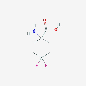 molecular formula C7H11F2NO2 B1373083 1-Amino-4,4-difluorocyclohexane-1-carboxylic acid CAS No. 1240529-10-5