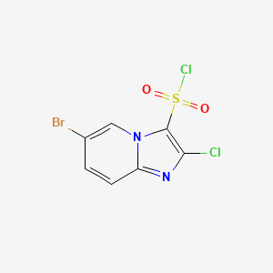 6-Bromo-2-chloroimidazo[1,2-a]pyridine-3-sulfonyl chloride
