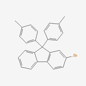 molecular formula C27H21B B1373091 2-Bromo-9,9-di-p-tolyl-9H-fluorene CAS No. 474918-33-7