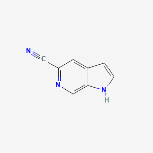 molecular formula C8H5N3 B1373094 1H-pyrrolo[2,3-c]pyridine-5-carbonitrile CAS No. 1082041-09-5