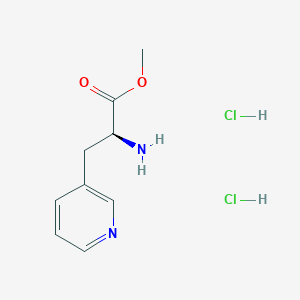 molecular formula C9H14Cl2N2O2 B1373095 H-Ala(3-pyridyl)-OMe.2HCl CAS No. 327051-07-0