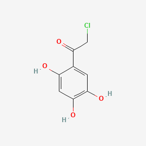 molecular formula C8H7ClO4 B13730969 2-Chloro-1-(2,4,5-trihydroxyphenyl)ethanone 
