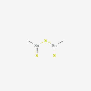 molecular formula C2H6S3Sn2 B13730972 Dimethyldithioxodistannathiane CAS No. 33397-79-4
