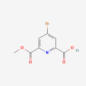 molecular formula C8H6BrNO4 B1373098 4-Bromo-6-(methoxycarbonyl)picolinic acid CAS No. 293294-72-1