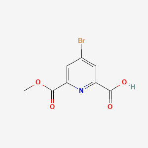 4-Bromo-6-(methoxycarbonyl)picolinic acid