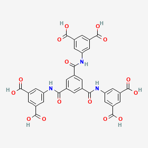 molecular formula C33H21N3O15 B13731004 5,5',5''-((Benzene-1,3,5-tricarbonyl)tris(azanediyl))triisophthalic acid 