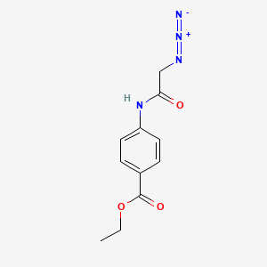 molecular formula C11H12N4O3 B1373101 Ethyl 4-[(azidoacetyl)amino]benzoate CAS No. 1160748-33-3