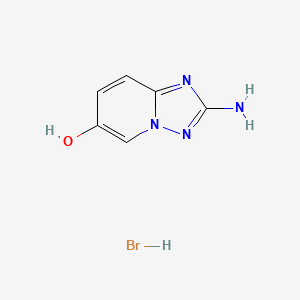 molecular formula C6H7BrN4O B1373102 2-Amino-[1,2,4]triazolo[1,5-a]pyridin-6-ol hydrobromide CAS No. 1092394-16-5