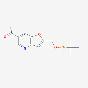 2-((tert-Butyldimethylsilyloxy)methyl)-furo[3,2-b]pyridine-6-carbaldehyde