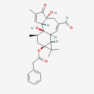 molecular formula C28H32O6 B13731110 20-Oxo-12,20-Dideoxyphorbol 13-Phenylacetate 