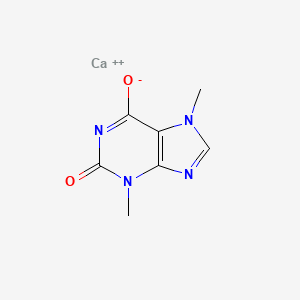 molecular formula C7H7CaN4O2+ B13731123 calcium;3,7-dimethyl-2-oxopurin-6-olate CAS No. 16484-85-8