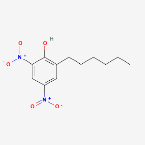 molecular formula C12H16N2O5 B13731128 2-Hexyl-4,6-dinitrophenol CAS No. 4099-65-4