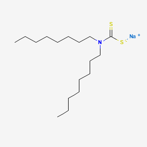 molecular formula C17H34NNaS2 B13731161 Sodium dioctyldithiocarbamate CAS No. 41776-15-2