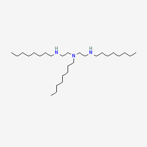 molecular formula C28H61N3 B13731165 1,2-Ethanediamine, N,N'-dioctyl-N-[2-(octylamino)ethyl]- CAS No. 16171-74-7