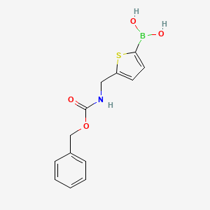 (5-((((Benzyloxy)carbonyl)amino)methyl)thiophen-2-yl)boronic acid