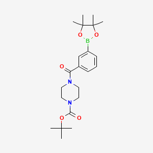 tert-Butyl 4-(3-(4,4,5,5-tetramethyl-1,3,2-dioxaborolan-2-yl)benzoyl)piperazine-1-carboxylate