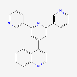 molecular formula C24H16N4 B13731247 4-(2,6-dipyridin-3-ylpyridin-4-yl)quinoline 