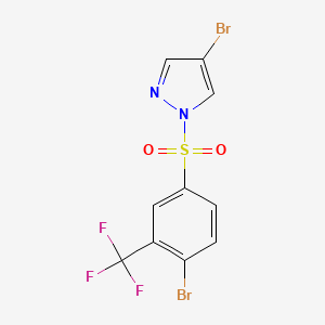 4-Bromo-1-(4-bromo-3-trifluoromethylphenylsulfonyl)pyrazole