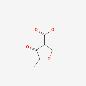 molecular formula C7H10O4 B13731281 Methyl tetrahydro-5-methyl-4-oxo-3-furoate CAS No. 3210-57-9